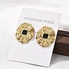304 Stainless Steel Studs Earrings for Women EJEW-K306-30G-2