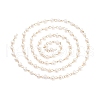 Handmade Natural Freshwater Pearl Beaded Chains AJEW-JB01088-01-5