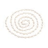 Handmade Natural Freshwater Pearl Beaded Chains AJEW-JB01088-01-5
