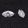 Cubic Zirconia Pointed Back Cabochons ZIRC-M003-16x8mm-007-2