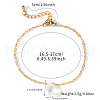 Minimalist Stainless Steel Chain with Transparent Crystal Teardrop Bracelets ZR5979-4