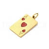 304 Stainless Steel Enamel Pendants STAS-U049-04C-05G-2