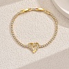 Elegant Brass Charm Bracelets OR7420-2-1