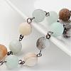 Handmade Natural Amazonite Beaded Chains AJEW-JB00234-03-1
