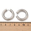 202 Stainless Steel Polishing Hoop Earrings EJEW-M106-02P-06-5