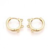 Brass Hoop Earring Finding KK-N261-61G-1