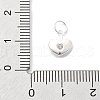 925 Sterling Silver Cubic Zirconia Pendants STER-Q001-03S-01-3