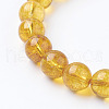 Natural Quartz Crystal Beads Strands X-G-C076-8mm-6-3