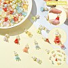 100Pcs 10 Colors Acrylic Pendants PALLOY-CJ00058-3