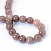 Natural Purple Aventurine Round Bead Strands X-G-E334-6mm-21-3