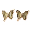 Brass Pave Faceted Glass Connector Charms X-FIND-Z020-04S-1