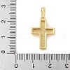 Brass Pave Natural White Shell Pendants KK-S522-01C-G-3
