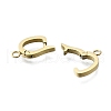 304 Stainless Steel Fold Over Clasps STAS-H233-05G-2