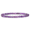 4mm Round Natural Amethyst Beads Bracelet for Men KG3069-35-1