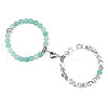 8mm Round Gemstone Beaded Bracelets GW1504-9-1