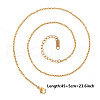 Stainless Steel Cable Chain Necklaces for DIY Jewelry Making Accessories EH9991-16-1