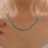 Chic Brass Enamel Link Chain Necklaces for Women BL9901-1