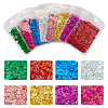 8 Bags 8 Colors Nail Art Glitter Sequins MRMJ-TA0001-29-8