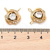 304 Stainless Steel Rhinestone Pendants STAS-Q340-05G-3