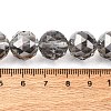 Transparent Electroplate Glass Beads Strands EGLA-N002-34E-F02-2
