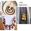 Craftdady 100Pcs 5 Colors Wooden Beads WOOD-CD0001-13-10