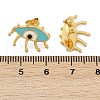 304 Stainless Steel Enamel Stud Earrings for Women EJEW-M095-05G-3