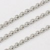 Tarnish Resistant 304 Stainless Steel Cable Chains CHS-K002-04-1mm-1