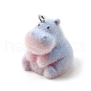 Flocky Opaque Resin Pendants FIND-U030-13P-1