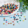 ARRICRAFT 360Pcs 12 Colors Opaque Acrylic Slide Charms SACR-AR0001-21-4