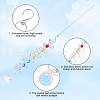 Glass Round Suncatchers Hanging Ornaments HJEW-WH20012-01-6