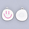 Spray Painted Alloy Pendants ENAM-S127-025D-RS-2