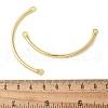 Alloy Curved Tube Connector Charms PALLOY-S044-08G-3