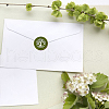 Brass Wax Seal Stamp with Handle AJEW-WH0184-0507-3