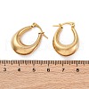 Ion Plating(IP)  304 Stainless Steel Hoop Earrings X-EJEW-A059-03G-2