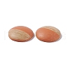 Two Tone Wood Grain Frosted Imitation Leather Style Resin Cabochons RESI-G053-01A-2