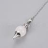 Natural Crystal Sphere Dowsing Pendulums BJEW-E292-A10-2