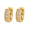 Brass Micro Pave Cubic Zirconia Earrings EJEW-R025-15G-4