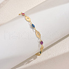 Fashionable Vintage Brass Colorful Enamel Ladies Anklets ME1794-1-1