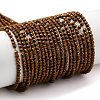 Electroplate Glass Beads Strands GLAA-H021-01A-FP01-1