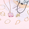 Alloy Open Back Bezel Pendants PALLOY-TA0001-72G-33