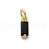Brass Pave Cubic Zirconia Charms KK-F894-13G-02-1