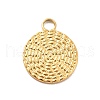 Ion Plating(IP) 304 Stainless Steel Charms STAS-F282-04G-1