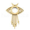 Ion Plating(IP) 304 Stainless Stee Locket Big Pendants STAS-S132-12G-01-1