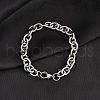 Tarnish Resistant 304 Stainless Steel Cable Chain Bracelets X-BJEW-I238-09P-1
