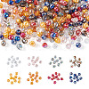 Biyun 400Pcs 8 Style Electroplate Glass Beads Strands EGLA-BY0001-02-11