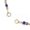 304 Stainless Steel Enamel Dapped Chains Slider Bracelets Making AJEW-JB01293-3