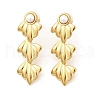 304 Stainless Steel Plstic Imitation Pearl Tassel Stud Earrings for Women EJEW-U068-04G-4