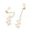 Sterling Silver Studs Earrings EJEW-K273-01G-2