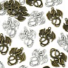 30Pcs 2 Colors Tibetan Style Alloy Pendants TIBEP-FS0001-17-3