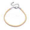 Polyester Cord Braided Bracelet Makings MAK-Z003-01P-26-1
